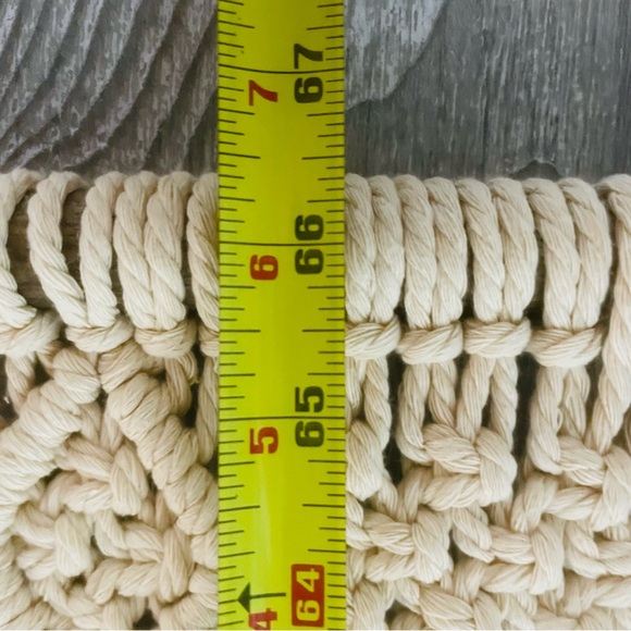 Large wall art hanging macramé woven tapestry decoration right 3ft x 66 inches - Picture 6 of 7